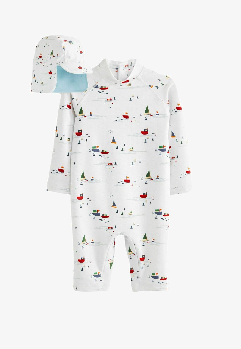 Next SUNSAFE 2 PIECE SET LONGER LENGTH REGULAR FIT - Neoprenová kombinéza - pale blue boats