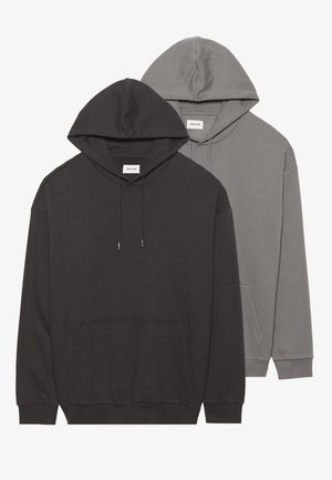 YOURTURN 2 PACK UNISEX - Hoodie - black/grey