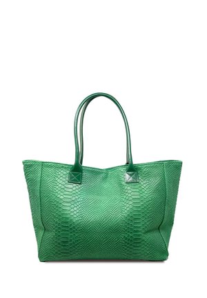CHICCA BORSE Shopping bags - pitonato verde mela