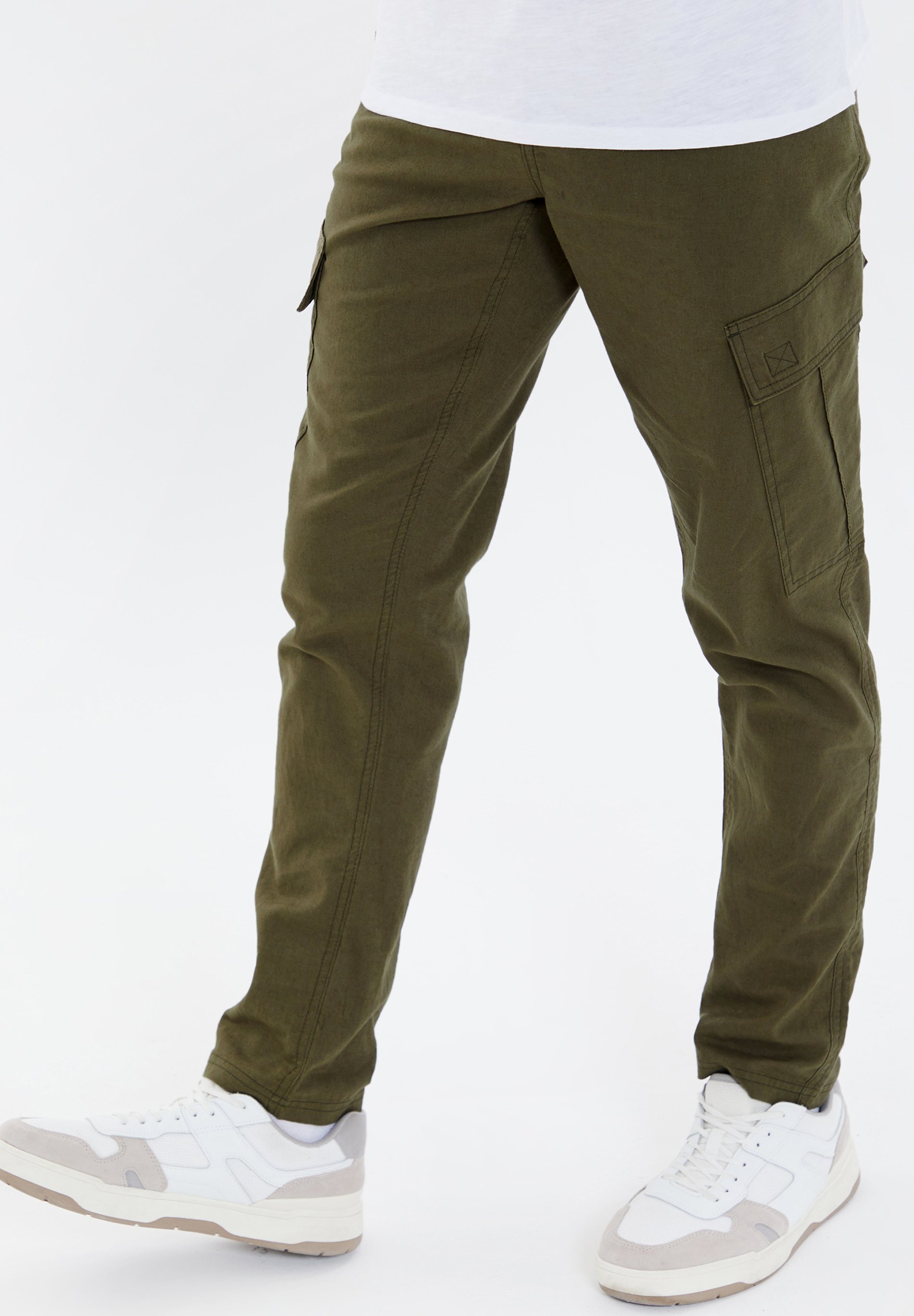 CAMOFOXIN Pantalon et short de randonnée pour homme convertible, à séchage rapide (kaki, noir), kaki, 30 x 30