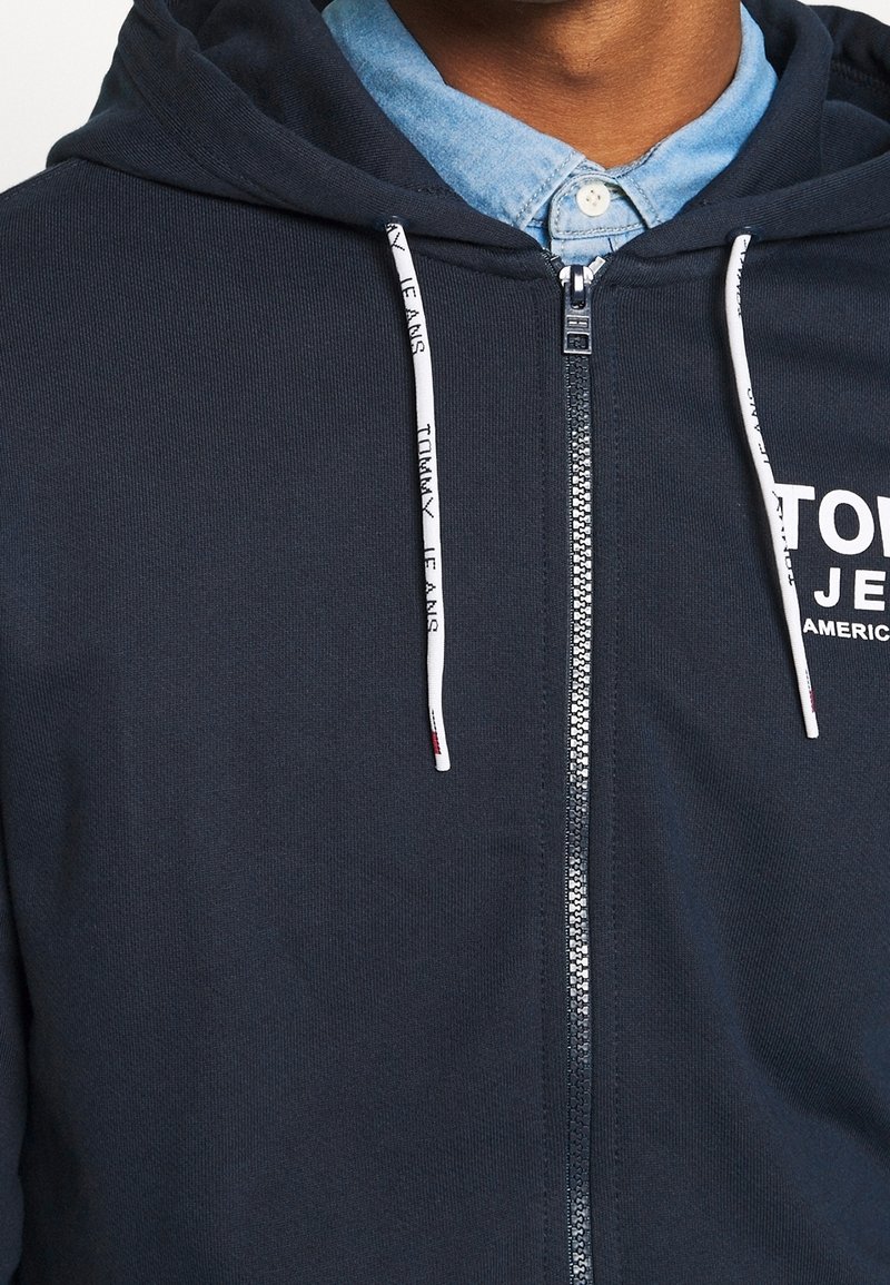 Tommy Jeans Sweat zippé dark blue/bleu marine (Seconde main