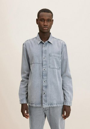 Vapaa-ajan kauluspaita - clean light stone grey denim