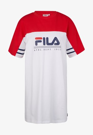 BAUSKA - Jersey dress - bright white true red