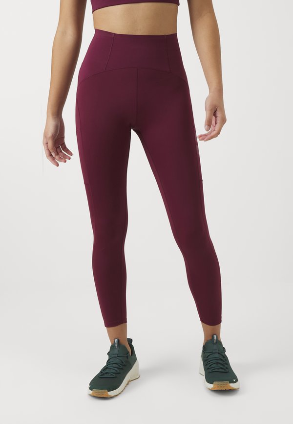 LIFT SCULPTING POCKET - Leggings - maroon banner4