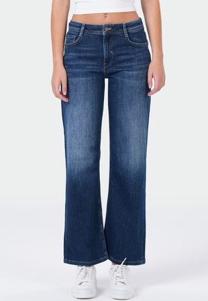 NICOLA WIDE - Straight leg jeans - echo blue