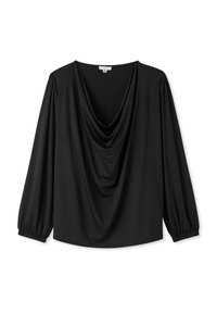 Terranova LUNGHE CON SCOLLO A CASCATA - Camicetta - nero