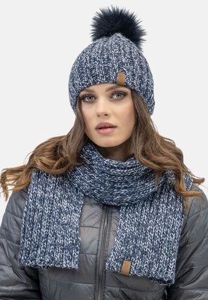 Vivisence 7086 SET - Scarf - blue