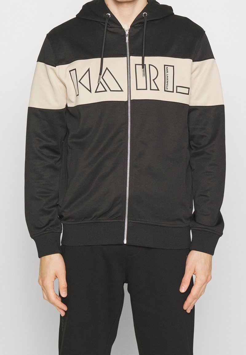 KARL LAGERFELD Sudadera con cremallera - black