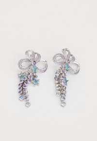 BOW JANGLE EARRINGS - Øreringe - silver-coloured