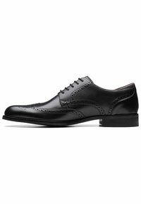 Clarks - BUSINESS - Elegantné šnurovačky - black leather Miniatúrny obrázok 1