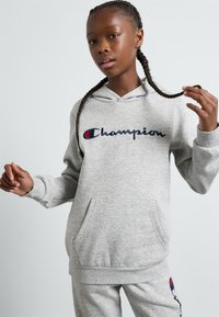 Champion - ICONS HOODIE CONTRAST LOGO UNISEX - Pulover s kapuco - grey Miniaturna slika 1