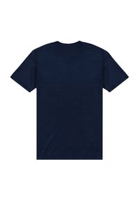 T-shirt a maniche corte color blu navy realizzato in morbido cotone. Presenta un design classico con collo a giro e una texture liscia senza grafiche.