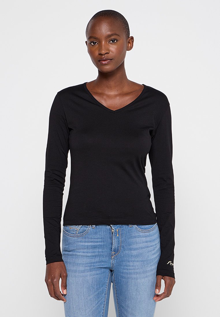 Replay Longsleeve zwart Replay Longsleeve zwart