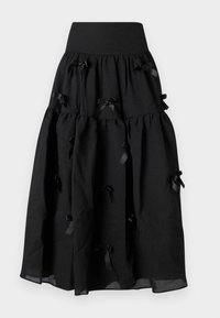 Sister Jane BIRDIE BOW MIDI SKIRT - A-silueta svārki - black