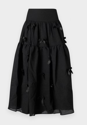 Sister Jane BIRDIE BOW MIDI SKIRT - A-line skirt - black