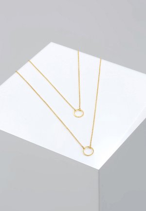 Elli LAYER LOOK CIRCLE BASIC - Ketting - gold-coloured