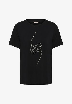 Bon'A Parte, BPNATALIA T-SHIRT - T-shirt imprimé - black deep