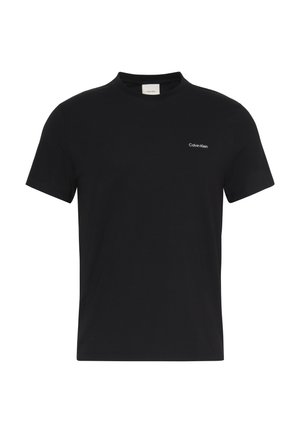 Calvin Klein, SLIM STRETCH - Βασικό μπλουζάκι - black