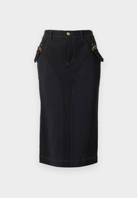 TAPE - Pencil skirt - black