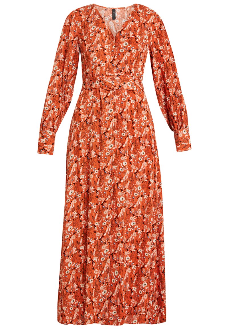 YAS Maxi-jurk donkerrood YAS Maxi-jurk donkerrood