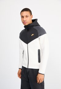 Nike Sportswear - TECH FLEECE FULL-ZIP HOODIE - Felpa con zip - white/dark smoke grey/black Immagine in miniatura 1