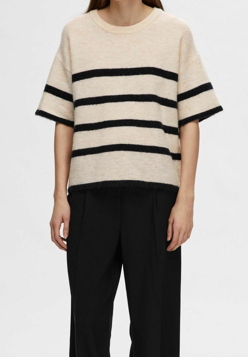 Selected T-Shirt basic - black