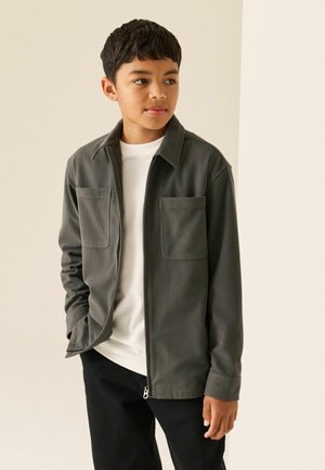 Next, CORD ZIP THROUGH OVERSHIRT - Veste mi-saison - charcoal grey