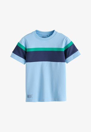 Next, NEXT COLOURBLOCK SHORT SLEEVE T-SHIRT (3-16YRS) - Print T-shirt - blue navy textured