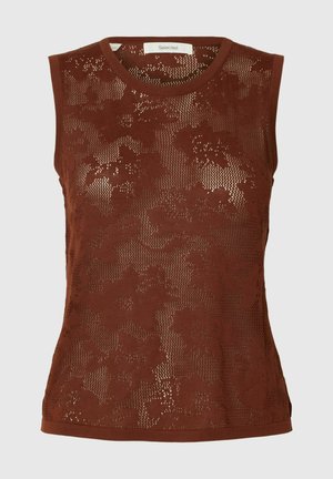 Selected, Débardeur - cherry mahogany