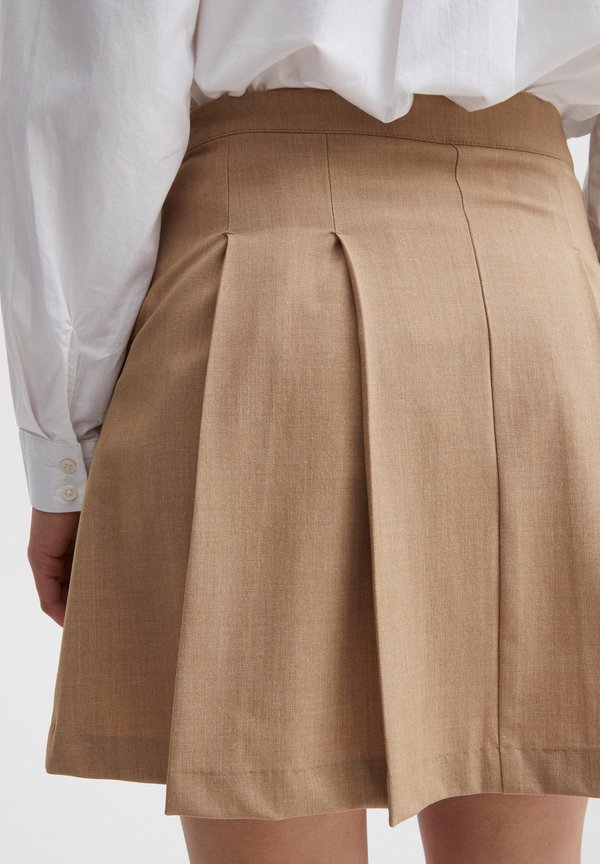 BYDANTA - A-line skirt - tiger s eye melange3