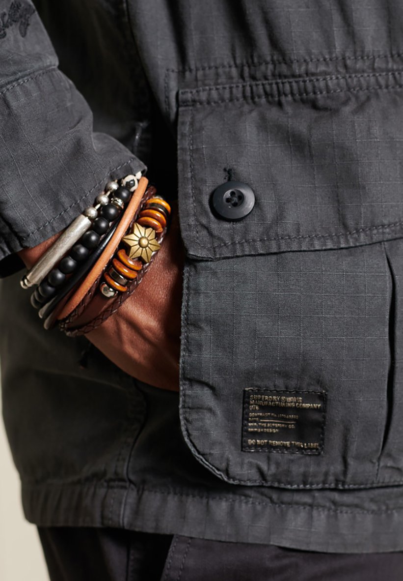 jet black denim jacket