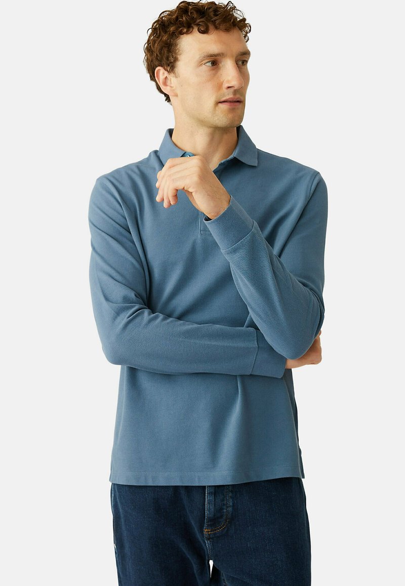 Marks & Spencer LONG SLEEVE TSHIRT Piké dark turquoise/turkos