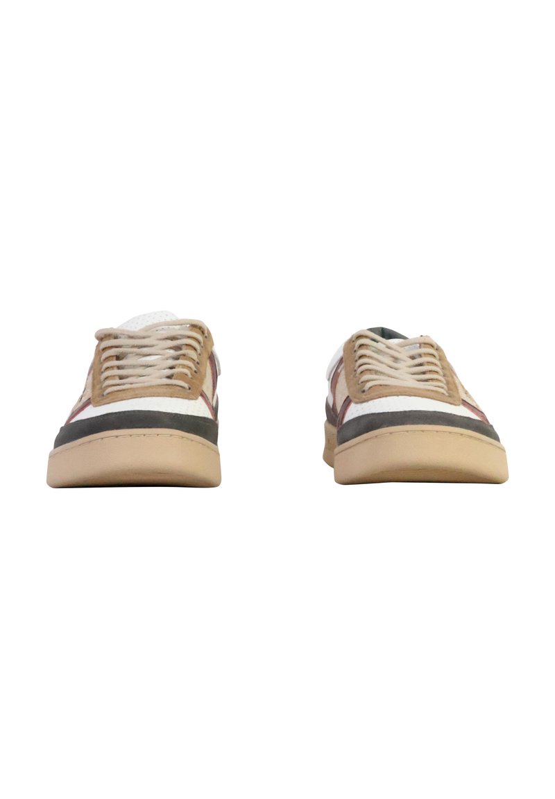 Cordones Blancos Zapatillas Suela Goma Marron Morrison BASKET HEIRAGE  Zapatillas Blanco Cordones Beige/beige