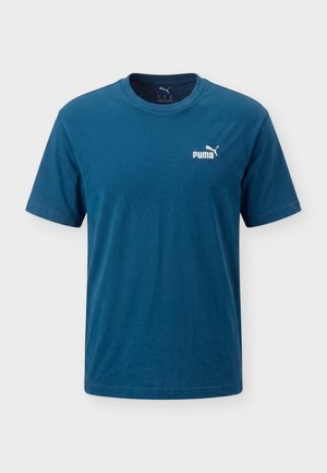 Puma, RELAXED SMALL NO. 1 LOGO TEE - Lihtne T-särk - midnight petrol