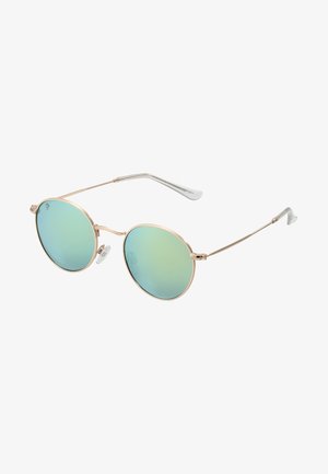 CHPO, LIAM UNISEX - Occhiali da sole - gold-coloured/green mirror