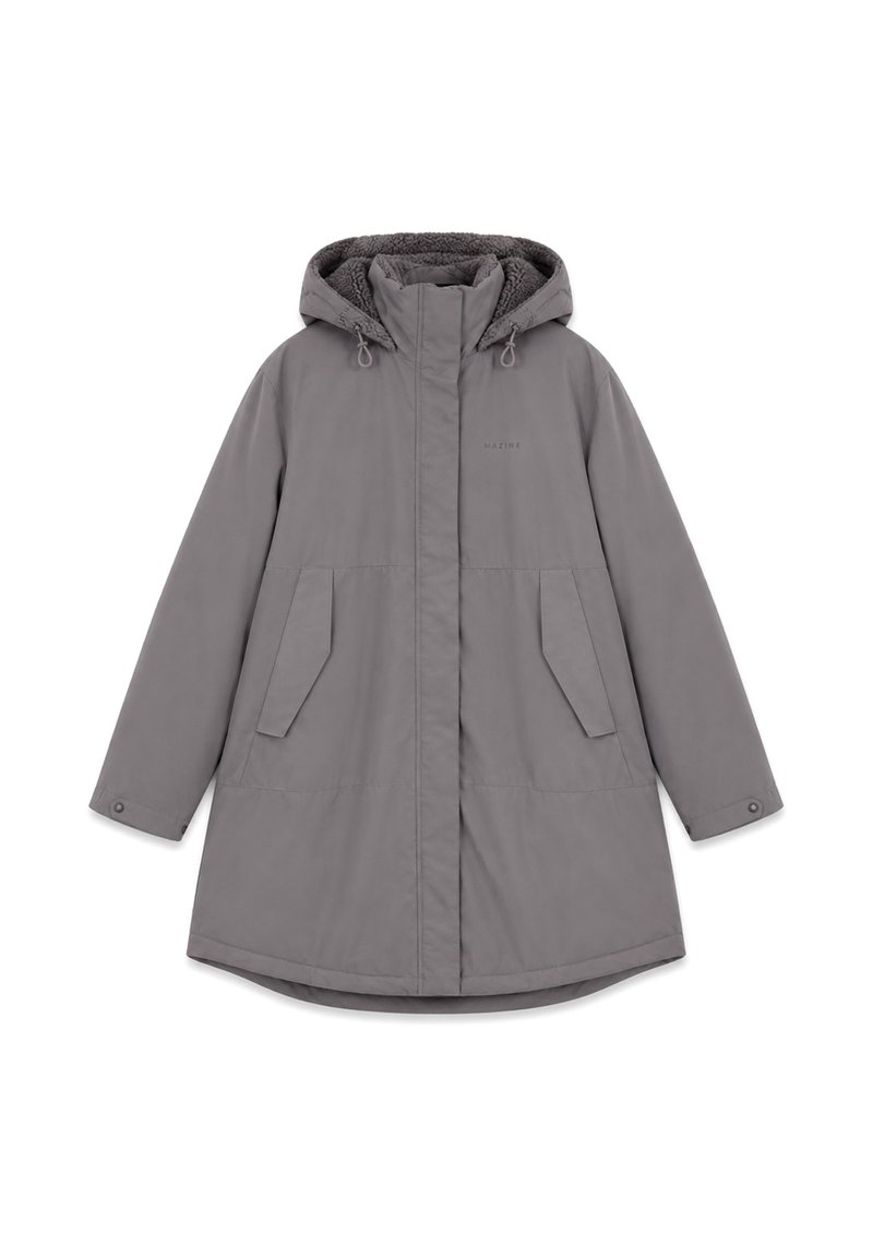 Mazine OVERSIZED PADDED PARKA - Winter coat - warm mud/light grey - Zalando