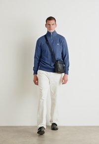 GANT REG SHIELD HALF ZIP  - Mikina - dark jeansblue melange