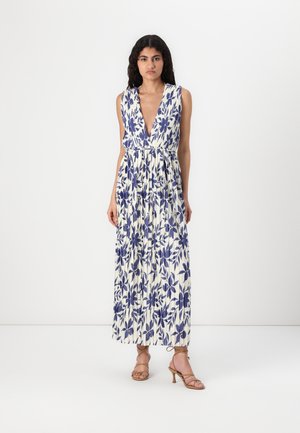 ONLELEMA MAXI DRESS - Maxikjole - cloud dancer/skipper blue