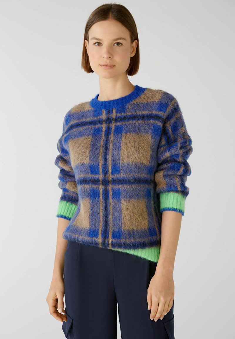 Oui GEBRUSHT - Pullover - blue green