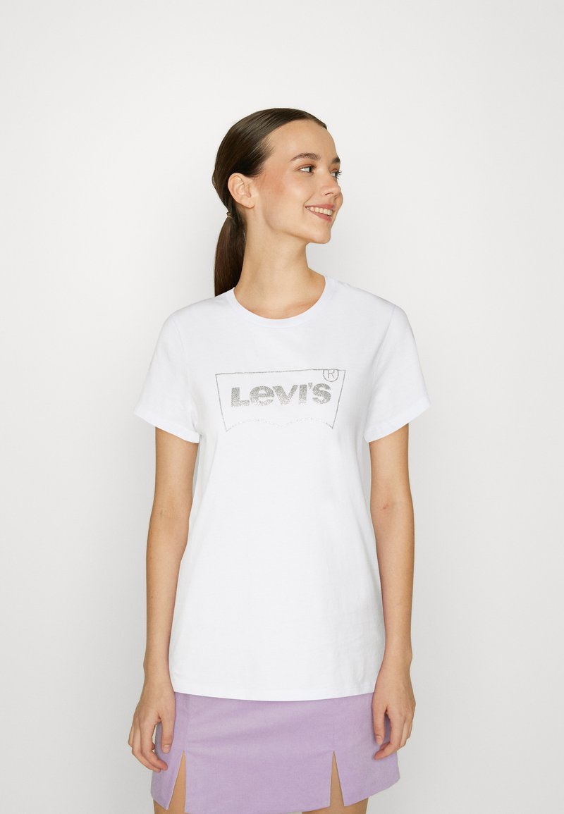 Levi's® - THE PERFECT TEE - Marškinėliai su spaudiniu - bright white, Padidinti