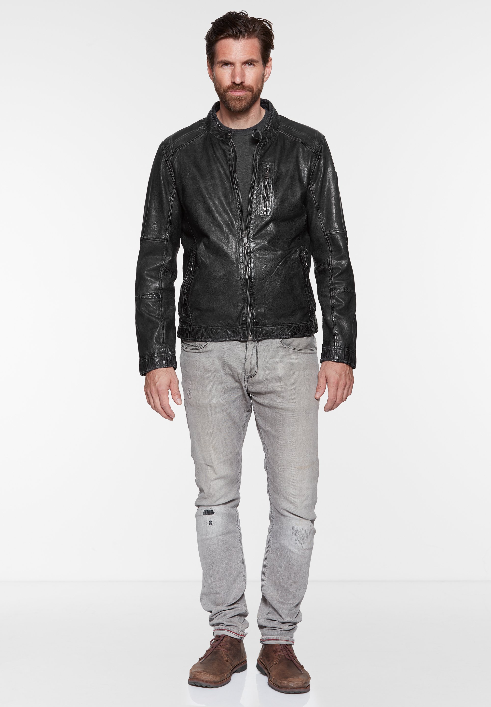Jack Hanter DOWNING - Leather jacket 