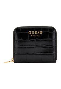 Guess - LAUREL SMALL ZIP AROUND - Portofel - black Imagine miniatură 1