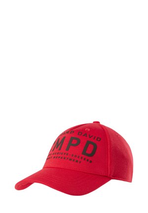BASE AUS INTERLOCK MIT LOGO DESIGN - Cap - bright red