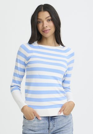 BYMMORLA - Pulover - della robbia blue stripe