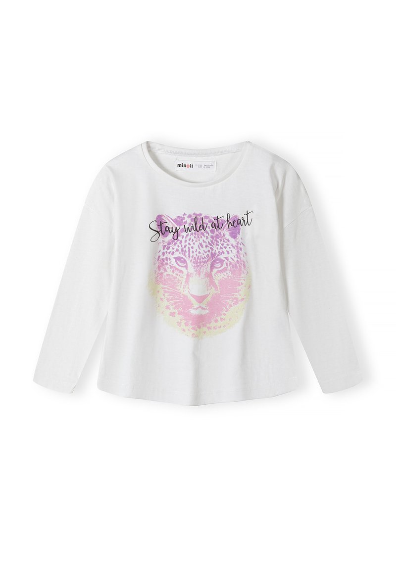 MINOTI LONG SLEEVE WITH PRINT - Trükipildiga T-särk - white