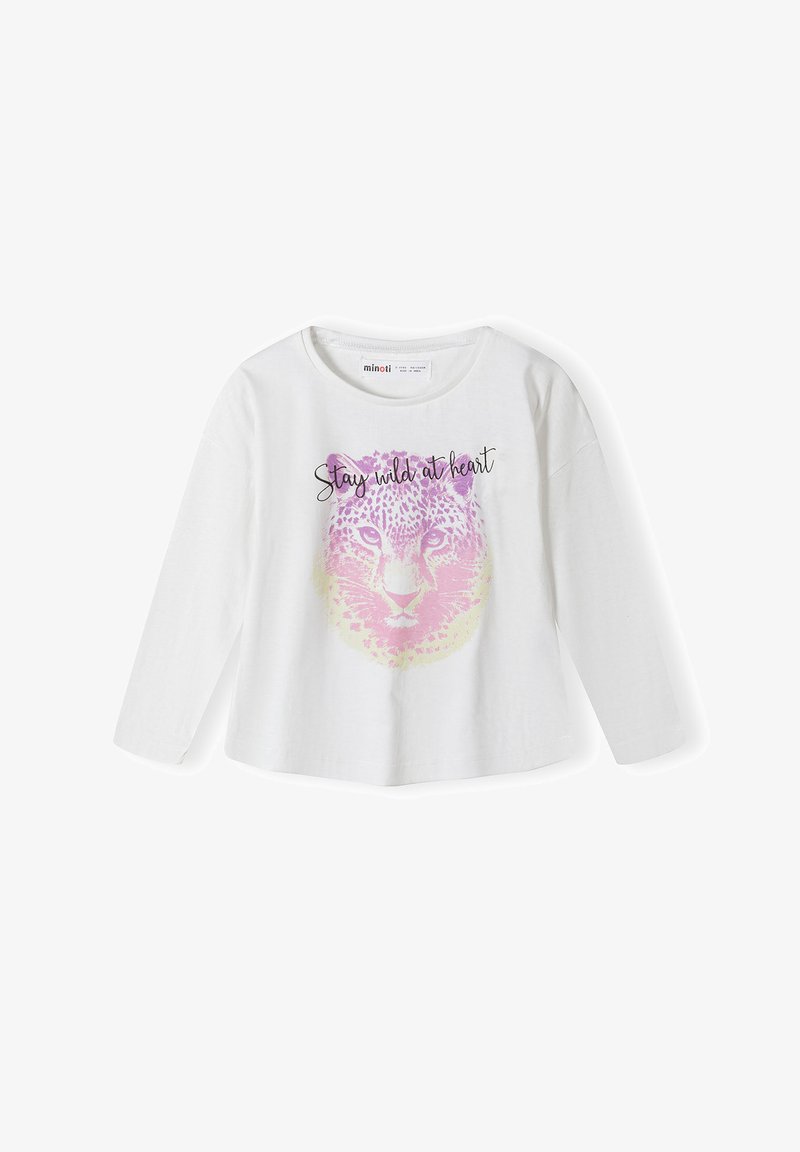 MINOTI LONG SLEEVE WITH PRINT - Trükipildiga T-särk - white