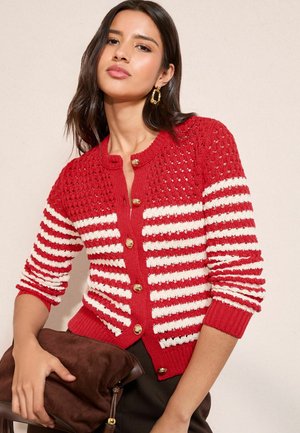 REGULAR FIT - CONTRAST STRIPE - Vest - red