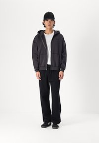 Hollister Co. BOXY LOGO - Mikina so zipsom - phantom