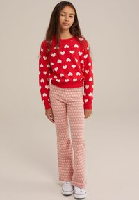 WE Fashion - FLARED - Kelnės - red Miniatiūros vaizdas 1