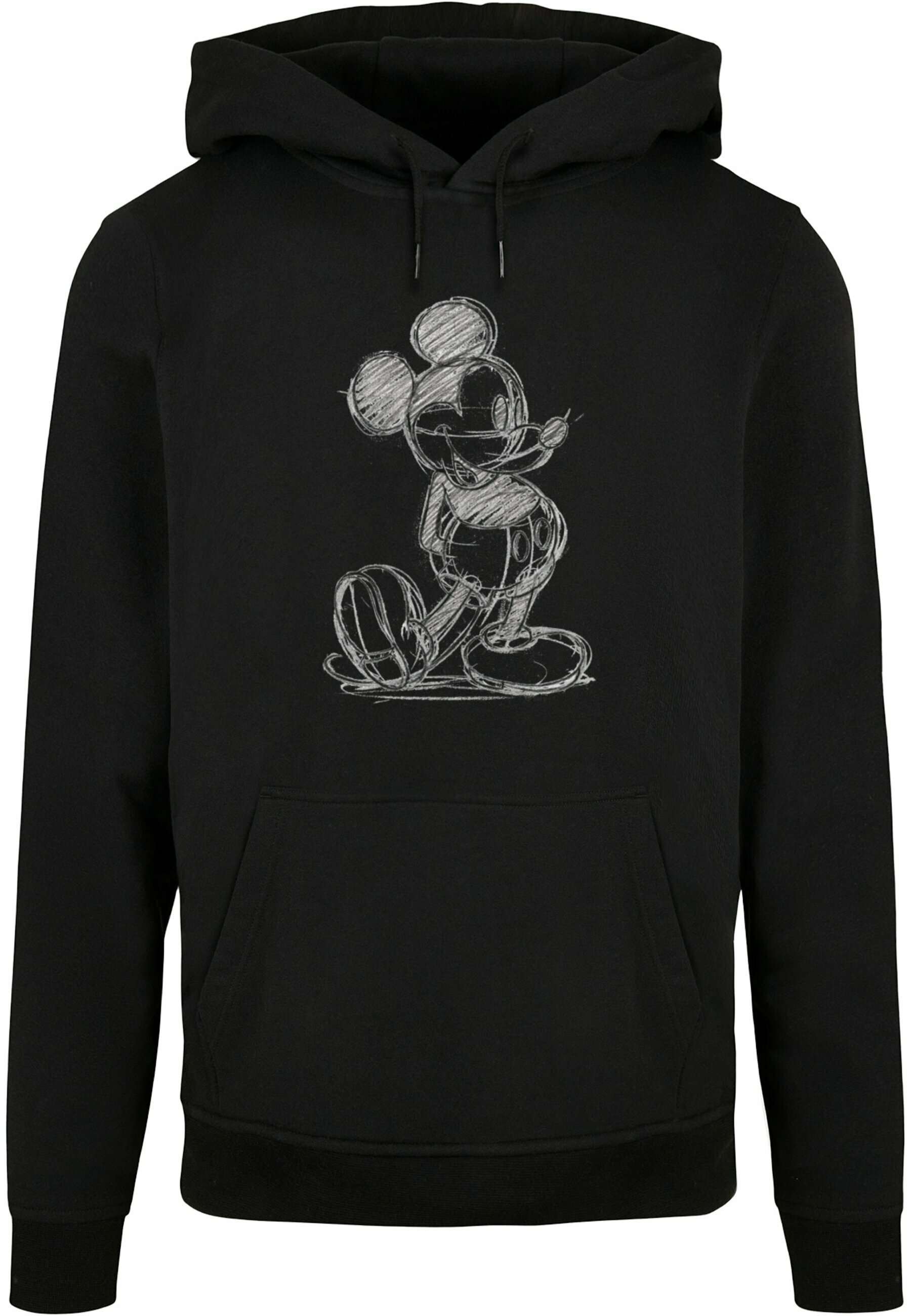 Hooded Sweatshirt Black And White Mickey Mouse Hoodie Disney